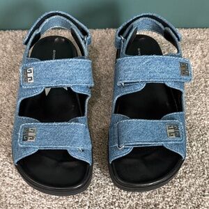 Givenchy Blue Denim Sandals